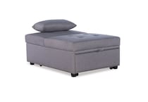 gray chair twin sleeper   