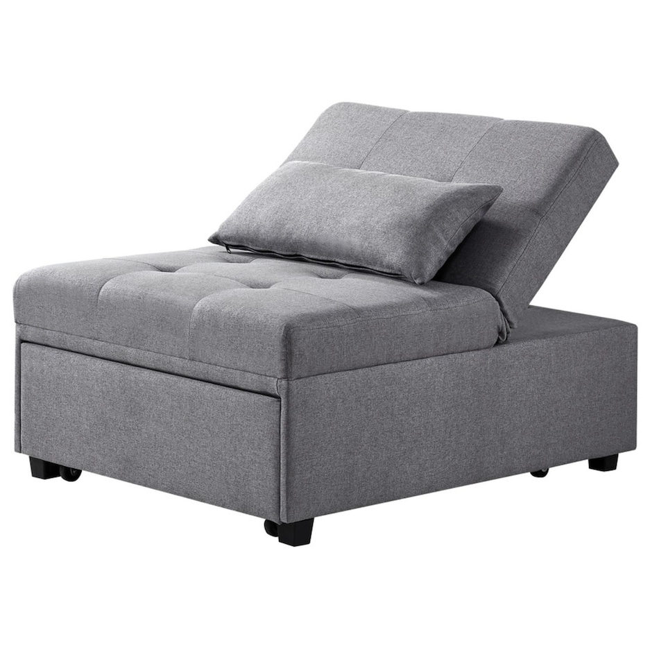 gray chair twin sleeper   
