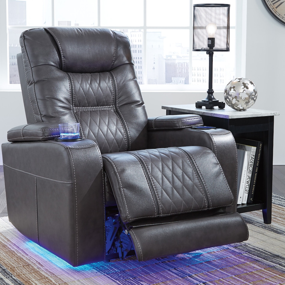 gray chaise wall recliner   