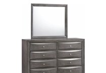 gray contemporary bedroom   