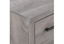 gray contemporary bedroom   