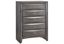 gray contemporary bedroom   