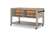 gray country formal dining room   