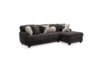 gray sectional stationary apc  