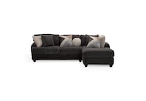 gray sectional stationary apc  