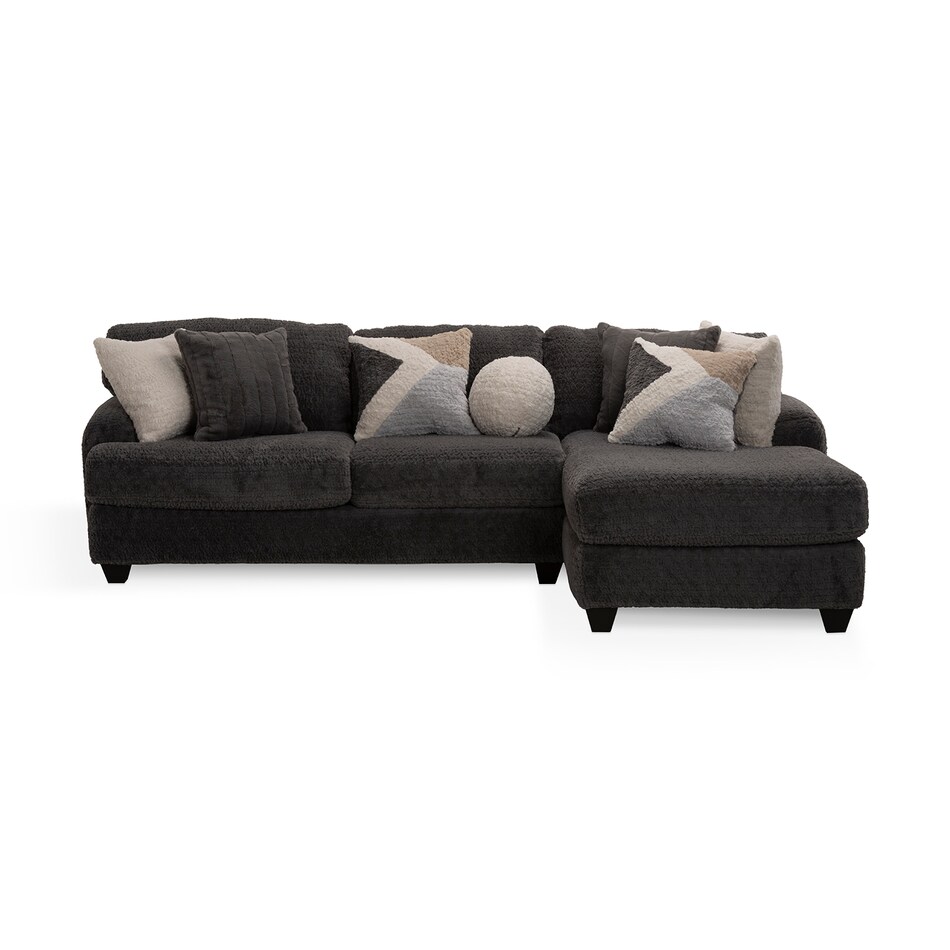 gray sectional stationary apc  
