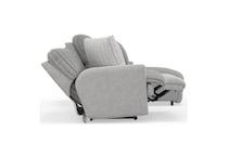 gray sectional w recliner cpc  