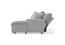 gray sectional w recliner cpc  