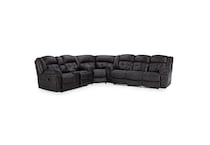 gray sectional w recliner hpp  