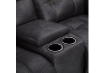 gray sectional w recliner hpp  