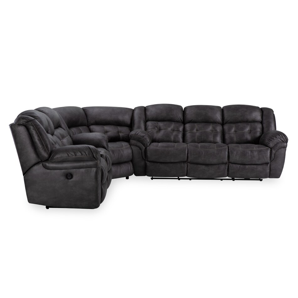 gray sectional w recliner hpp  