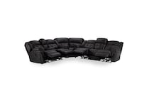 gray sectional w recliner hpp  
