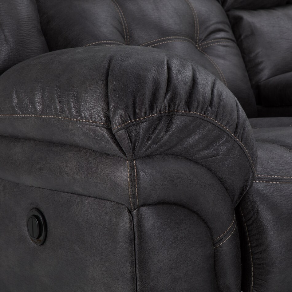 gray sectional w recliner hpp  