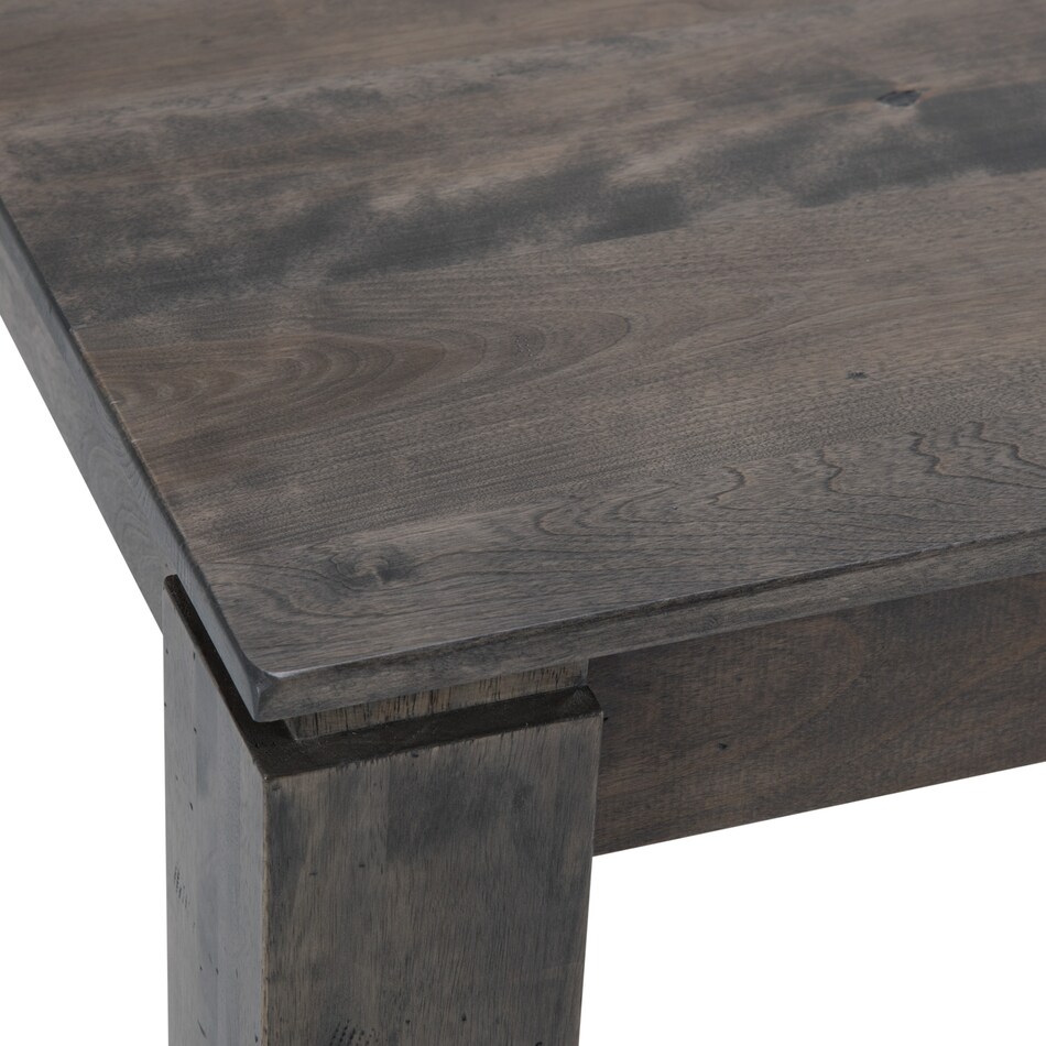gray solid wood dining   