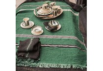 gray table linens towels   