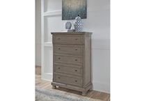 gray traditional bedroom   