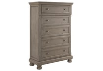 gray traditional bedroom   