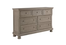 gray traditional bedroom   