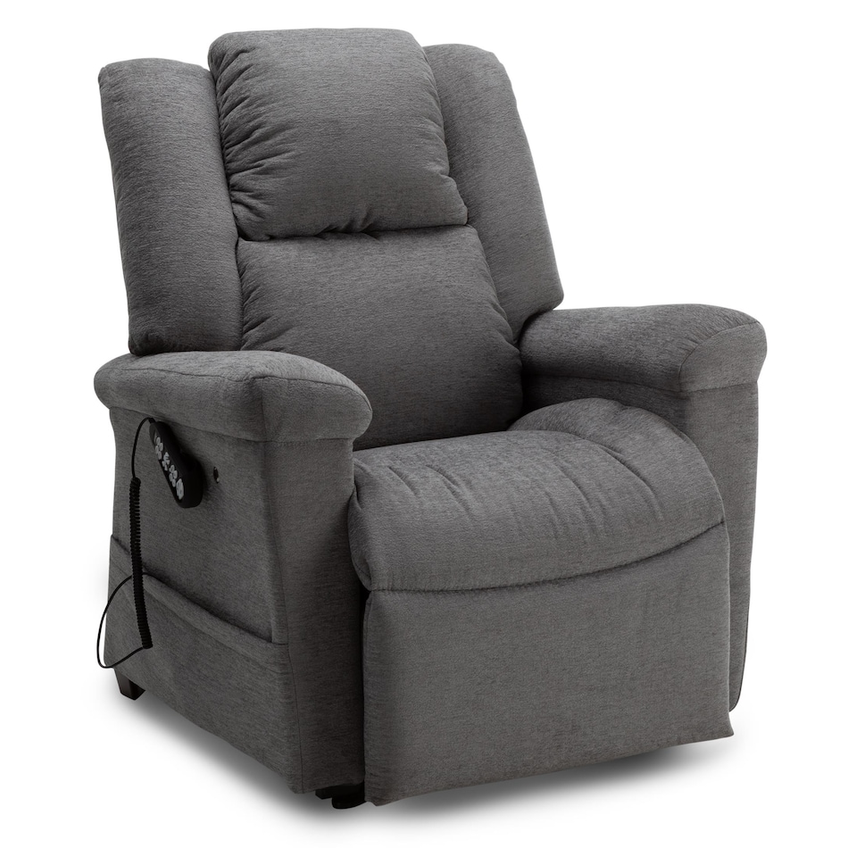gray wall recliner   