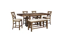 grayish brown beige country formal dining room apc  