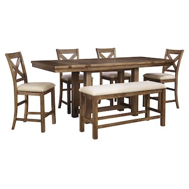 Mayfair 6-Pc. Counter Height Dining Package