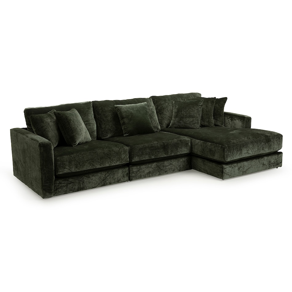 green sectional stationary jp  