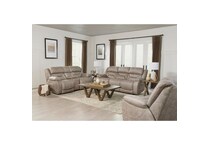 h taupe fabric loveseat   