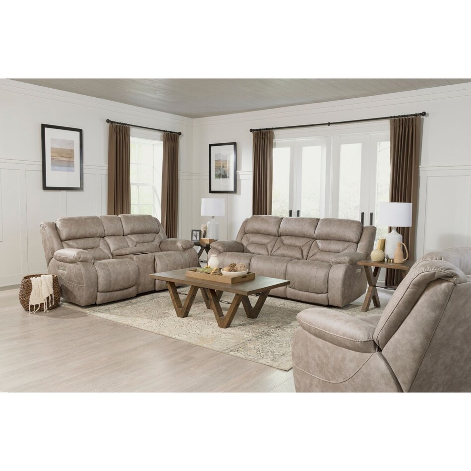 h taupe fabric sofa   