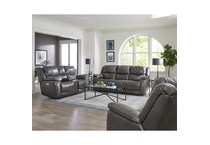 h gray leather sofa   