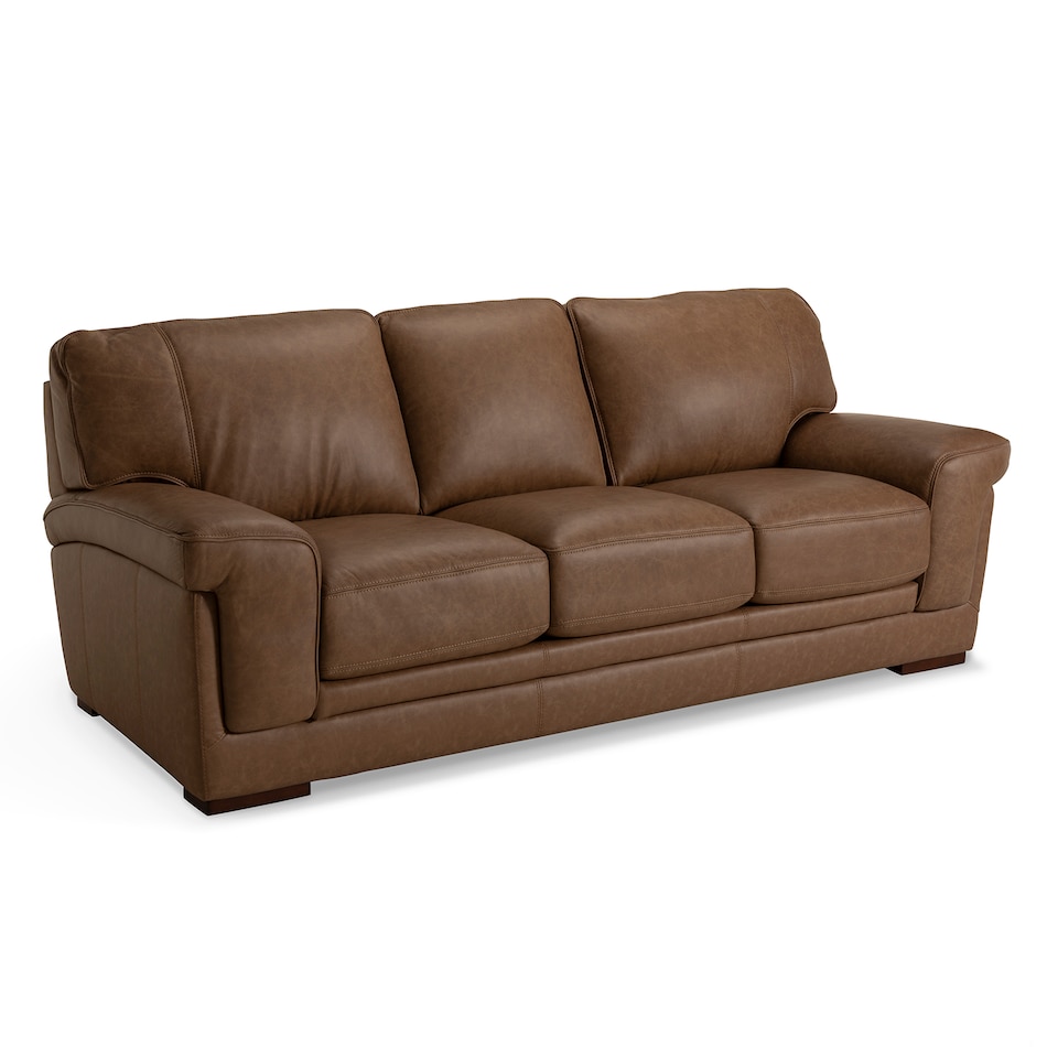 hps west tumbleweed leathermatch sofa   
