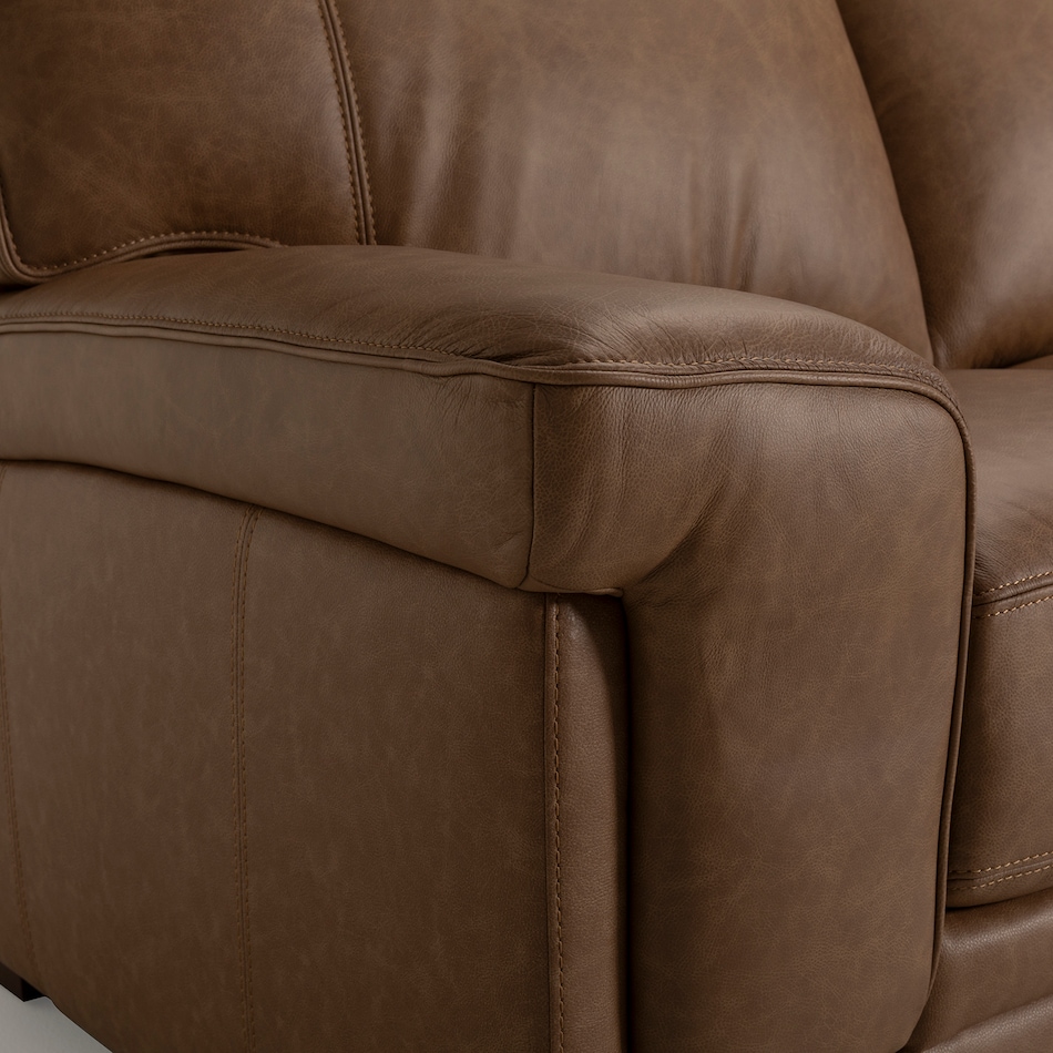 hps west tumbleweed leathermatch sofa   