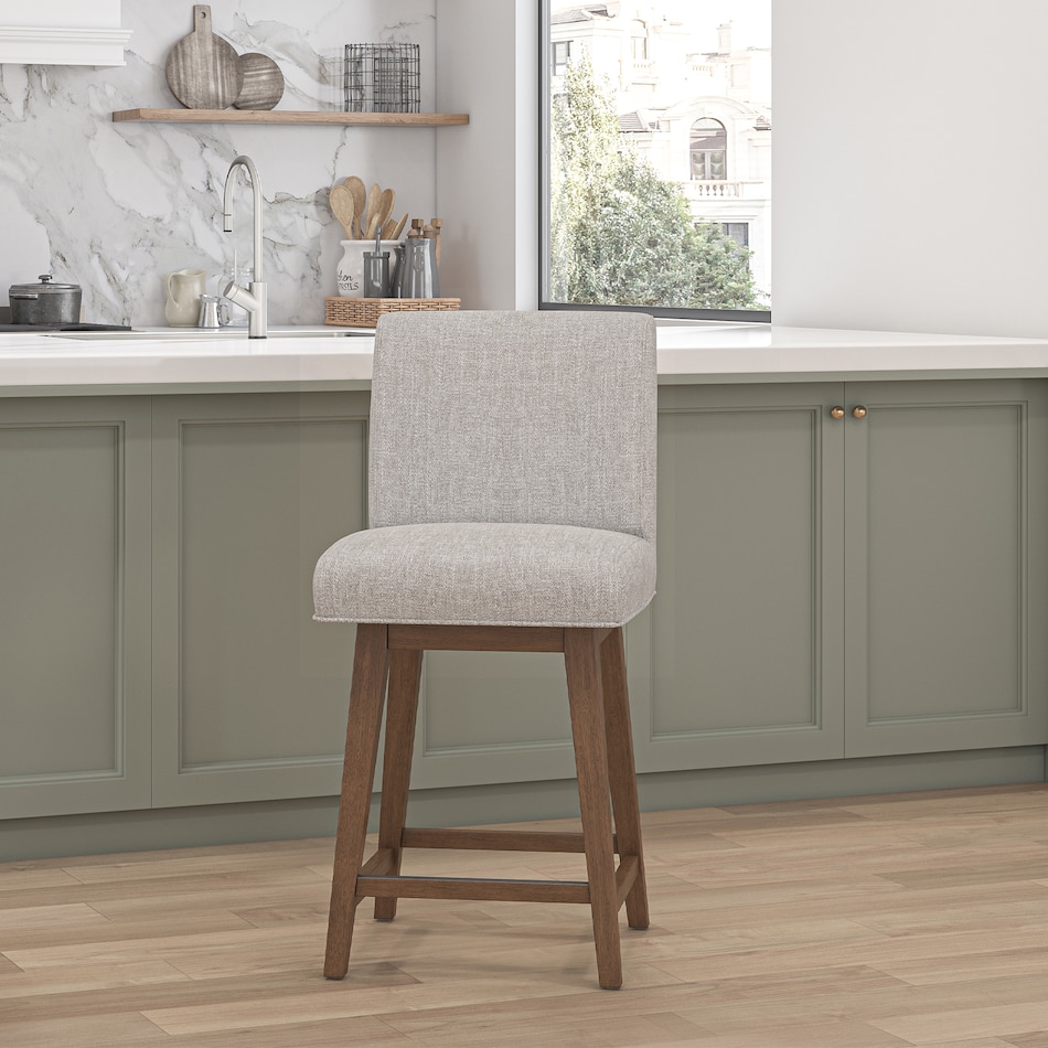 h brown fab stool seat h  