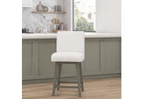 h gray fab stool seat h  