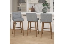 h gray fab stool seat h  