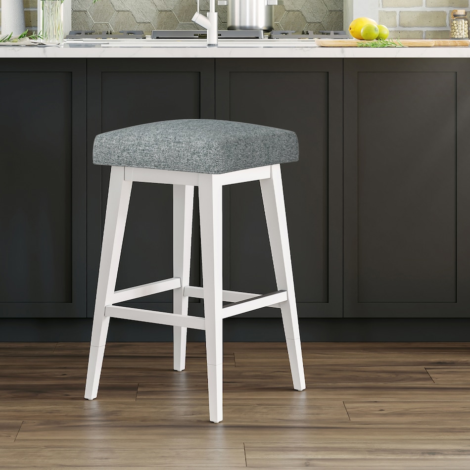 h gray fab stool seat h  
