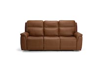 harvest leathermatch sofa   
