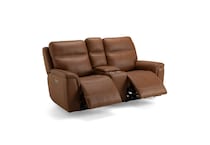 harvest leathermatch sofa   
