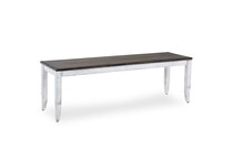 heritage taupe dove white solid wood dining   