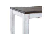 heritage taupe dove white solid wood dining   