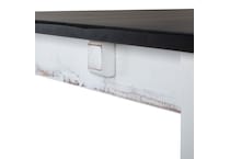 heritage taupe dove white solid wood dining   
