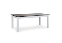 heritage taupe dove white solid wood dining   