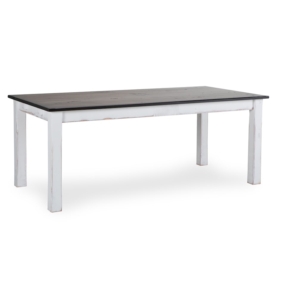 heritage taupe dove white solid wood dining   