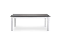heritage taupe dove white solid wood dining   