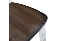 heritage taupe dove white solid wood dining   