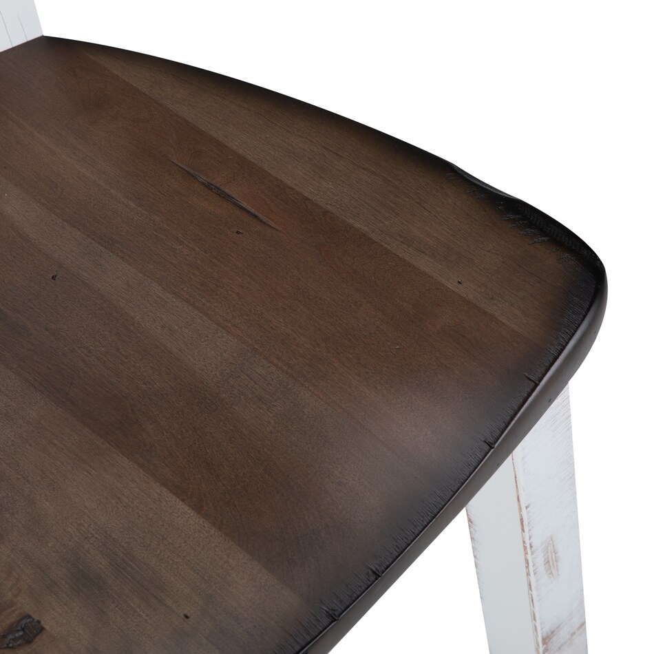 heritage taupe dove white solid wood dining   