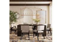 ifxt dark brown package dining set ifxpc  