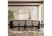 ifxt dark brown package dining set ifxpc  