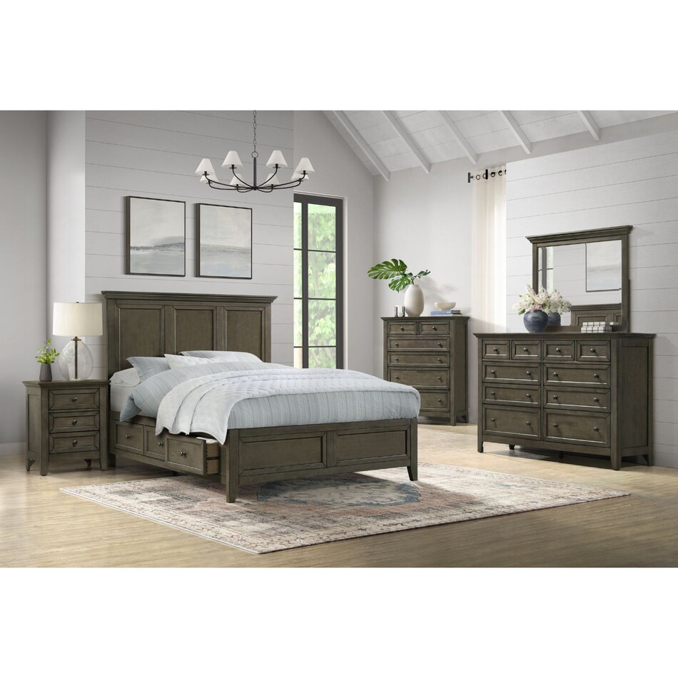 ismbr gray nightstand   