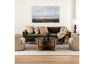 j green fabric sofa