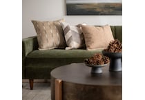 j green fabric sofa   